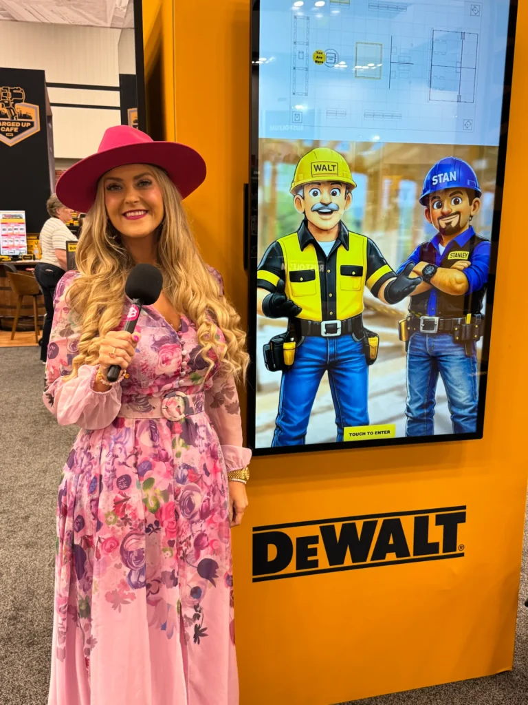 Stefanie Couch at the DeWalt booth at Do it Best Fall Market 2026