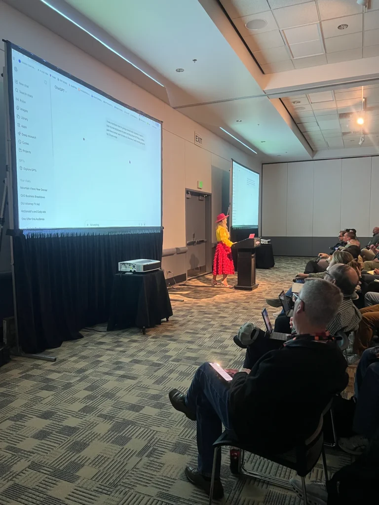A packed hall at Do it Best Spring Market 2026 as Stefanie Couch presents