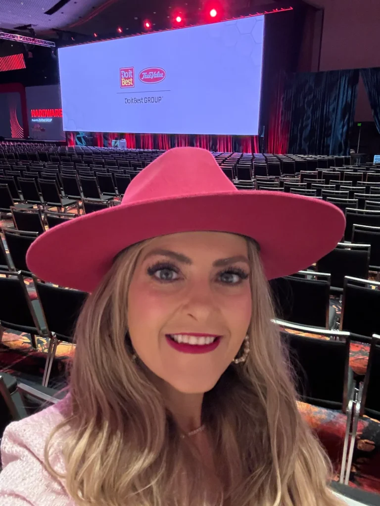 Stefanie Couch in the general session hall at Do it Best Fall Market 2026